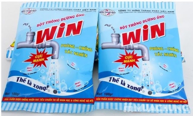 Bột thông bồn rửa bát Win của Thái Lan