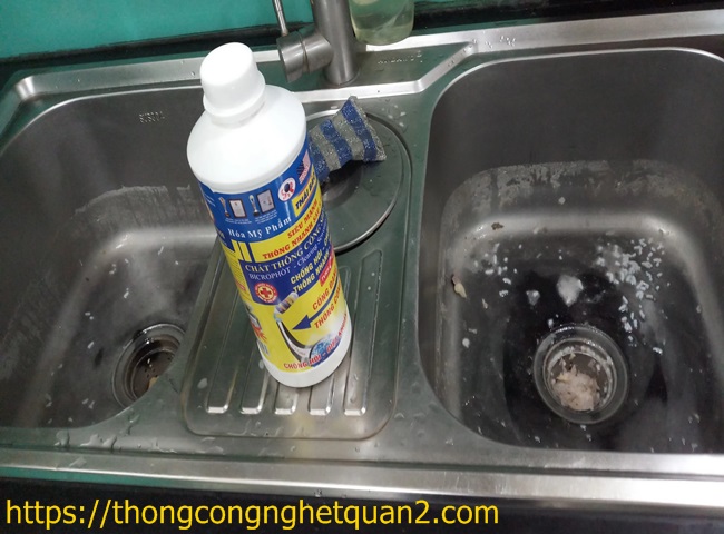 Thông bồn rửa chén quận 2