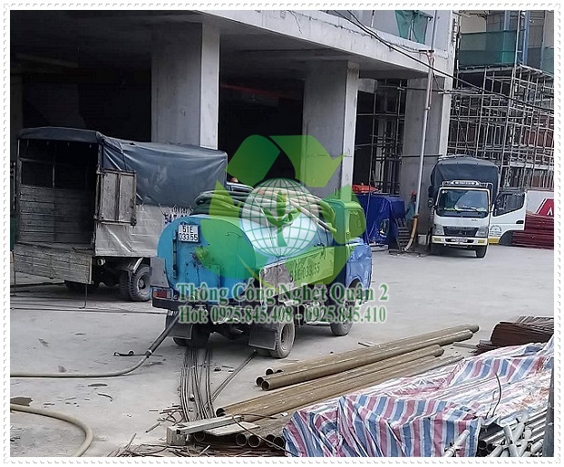 Hút bể phốt tam trinh không đục phá