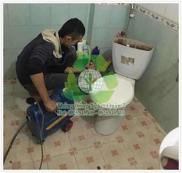 Dịch vụ thông tắc cống bằng máy lò xo chất lượng