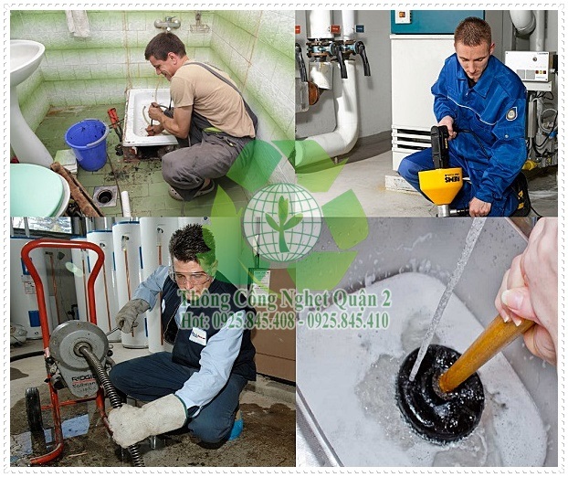 Dịch vụ thông tắc cống bằng máy lò xo chất lượng