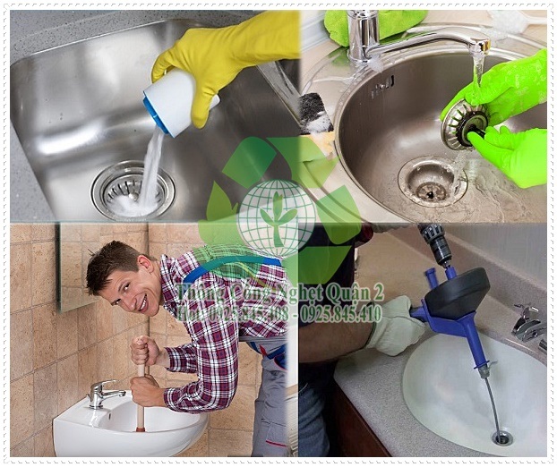 Thông bồn cầu nghẹt bằng cây thụt bồn cầu